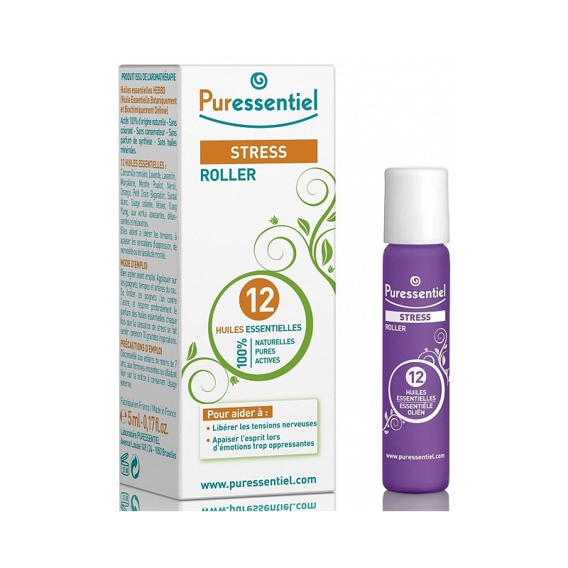 Puressentiel stress roller cu 12 uleiuri esențiale