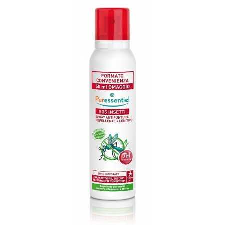 Puressentiel SOS Insects Spray 150 + 50 ml se zklidňujícím účinkem