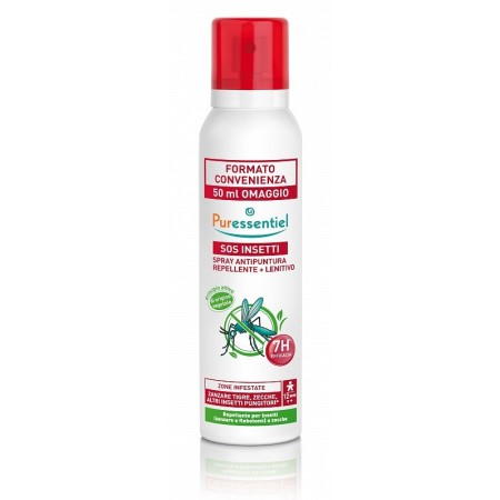 Puressentiel SOS Insectes Spray 150+50 ml à effet apaisant