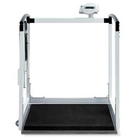 Multifunction digital scale equipped with handrail and folding seat SECA 685