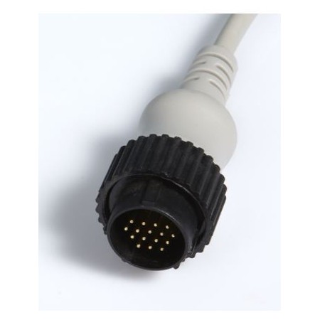 Patient cable for ecg stress compatible with esaote