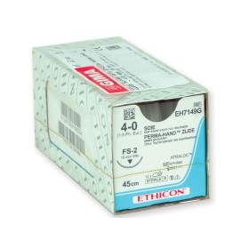 ethicon perma-hand silk suture - 4/0 needle 19 mm