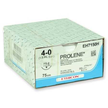 Sutura monofilament ethicon prolene albastru - ac 4/0 19 mm fs-2 45 cm