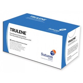 Non-Ass. Trulene Suture Gauge 1, Curve 1/2, Needle 30 Mm - 70 Cm - Blue - pack. 12 pcs.