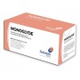 Nahtmaterial Monoglyde Kaliber 3/0, Kurve 3/8, Nadel 25 mm - 70 cm - Farblos - Packung. 12 Stk.