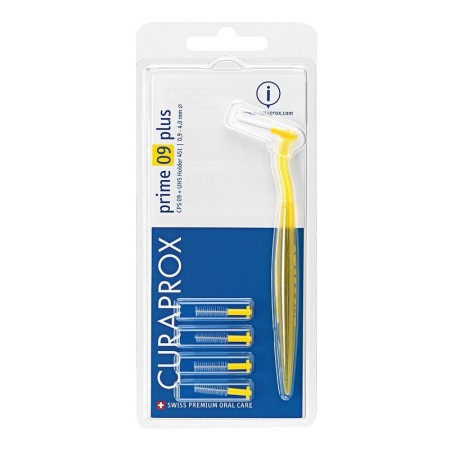 Szczotki curaprox prime yellow cps 09 - uchwyt 0,9 do 4 mm w zestawie