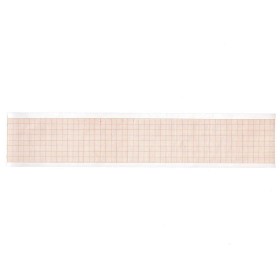 ECG thermal paper 50x23 mmxm - orange grid roll