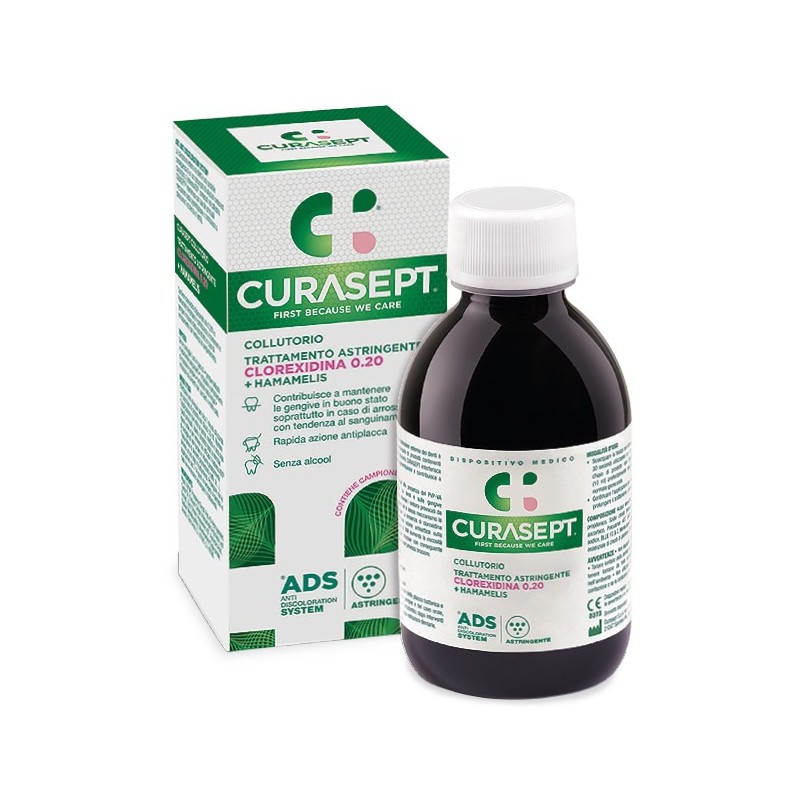 Curasept ads 020 bain de bouche traitement astringent 200 ml