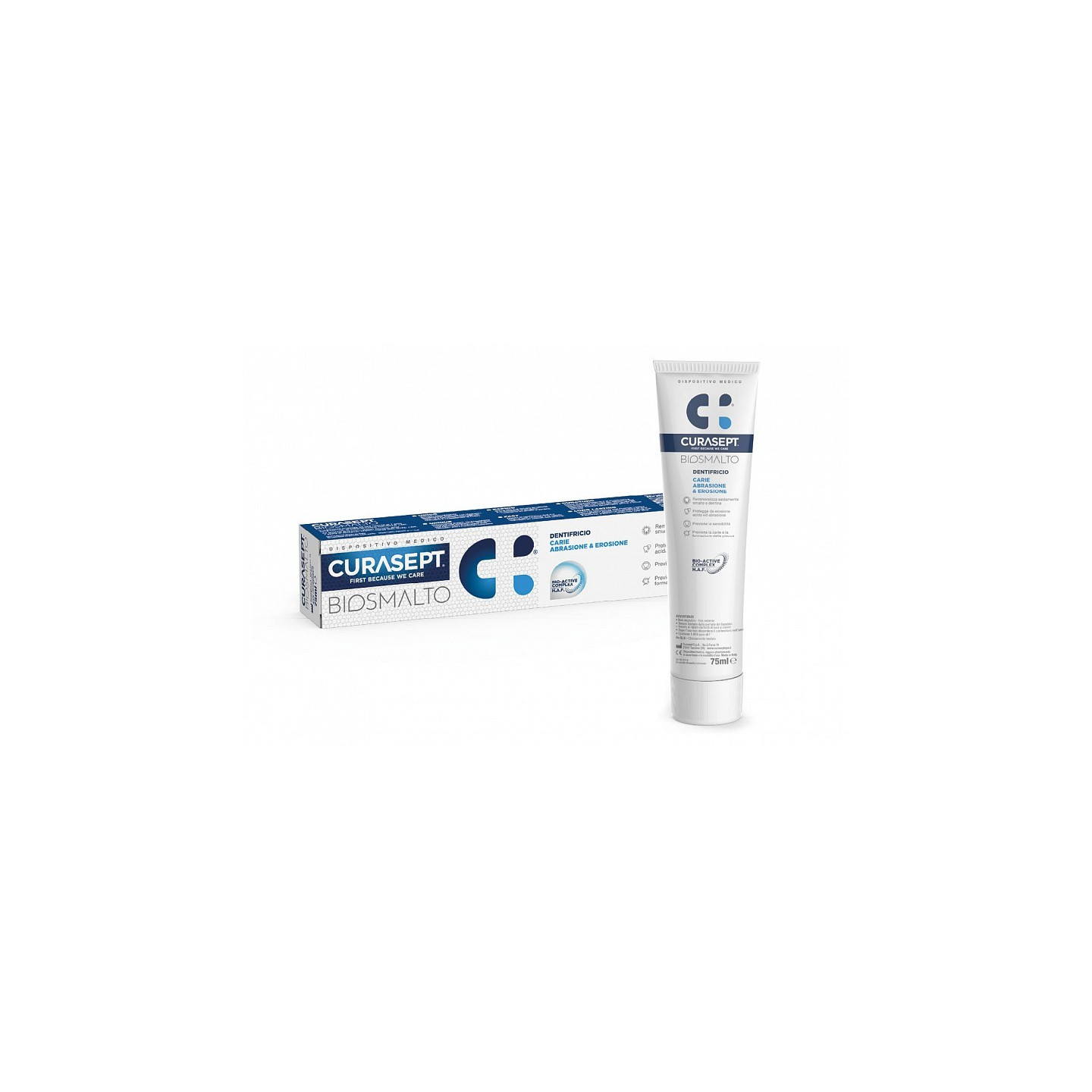 BIOSMALTO OCHRANNÁ ZUBNÁ PASTA CURASEPT 75 ml