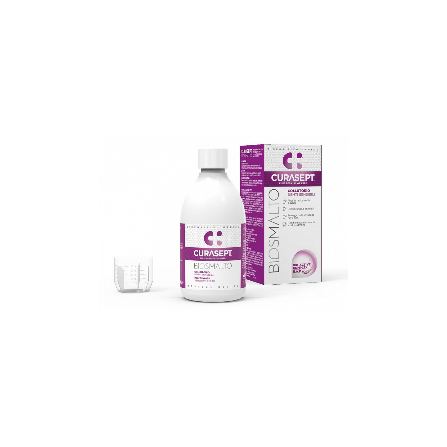 BIOSMALTO Szájvíz SENSITIVE TEETH CURASEPT 300 ML