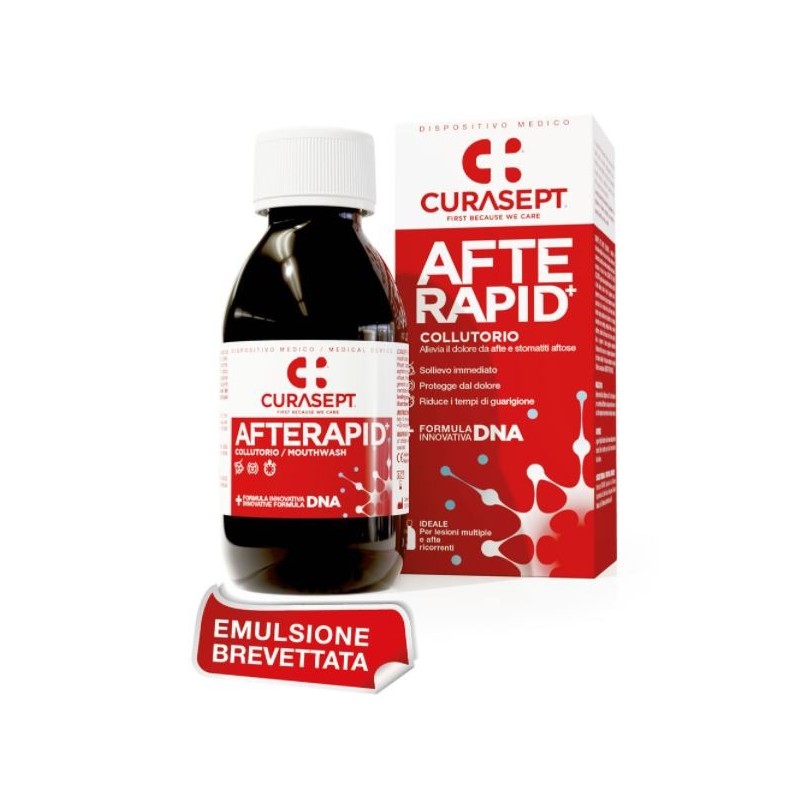 Curasept afte rapid mouthwash recurrent aphthae - 125 ml inovativna dnk formula