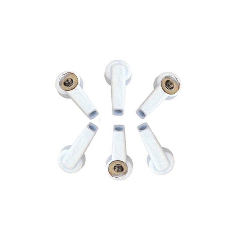 Kit de 10 adaptadores de ecg com clipe branco
