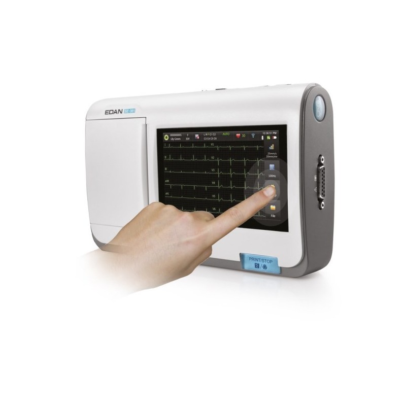 Électrocardiographe interprétatif à 3 canaux - Écran tactile