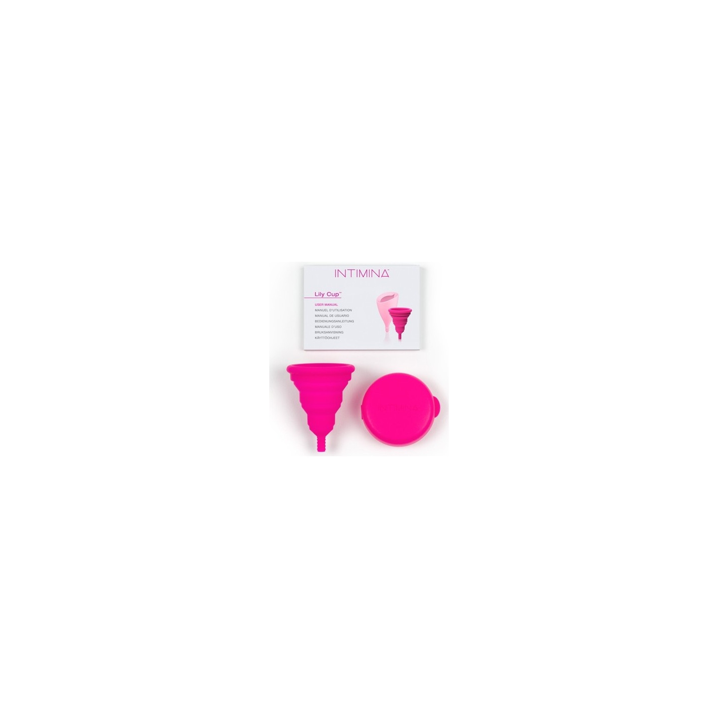 Lily cup kompaktowe kubeczki menstruacyjne wielokrotnego użytku rozmiar b