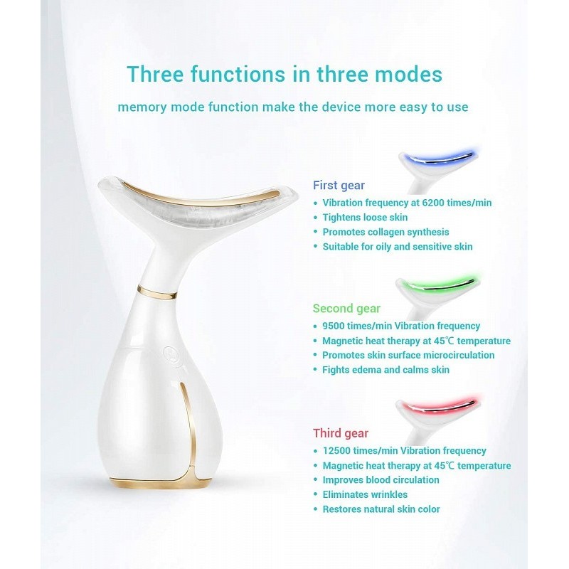 Anteaneck face and neck massager anti-wrinkle for skin tightening