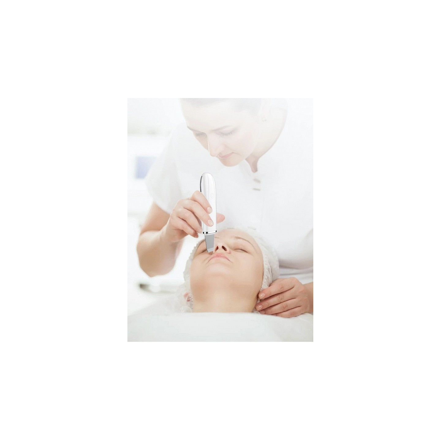 Anteamed peeling do skóry twarzy, oczyszczacz porów, złuszczający środek czyszczący - biały