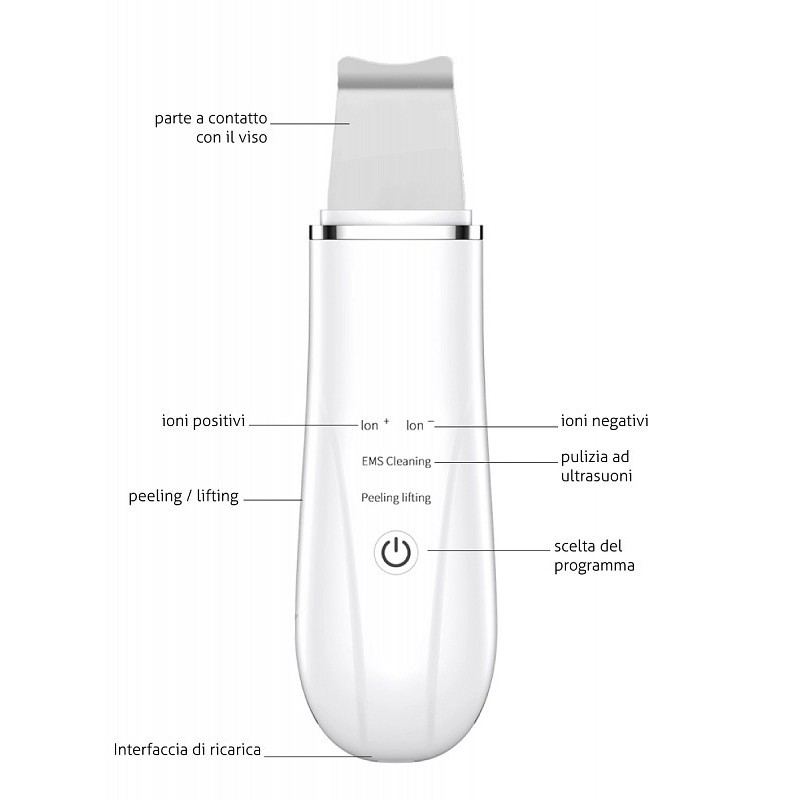 Anteamed facial scrubber, pore cleaner, exfoliating cleaner - różowy