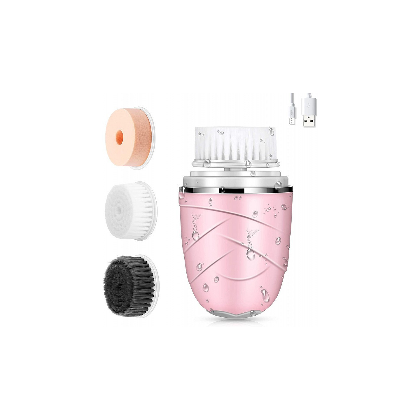 3 in 1 Gesichtsreinigungsbürste Pink