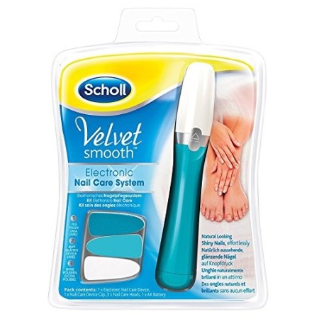 Fluweelzachte elektronische nagelverzorgingsset van scholl