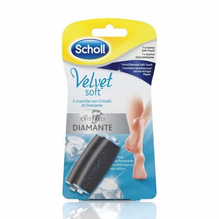 Velvet soft roll, 1 extra exfoliërende vulling + 1 zachte vulling, 2 stuks in totaal