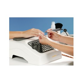 Aspirador de pó para unhas de mesa promed nailfan, branco