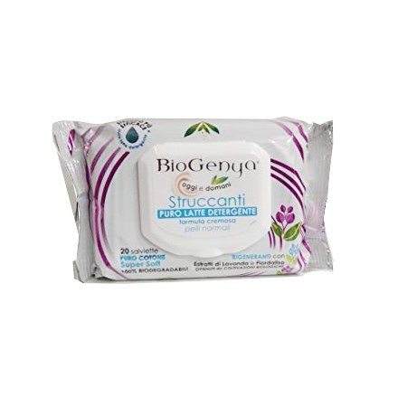 Biogenya make-up removing wipes for normal skin - 20 pcs.