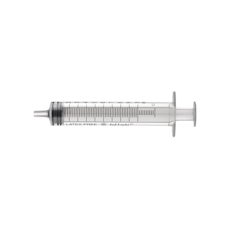 Syringe without needle 10 ml inj/light with central luer cone - 100 pcs.