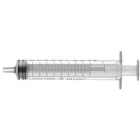 Seringue sans aiguille 10 ml INJ / LIGHT avec cône Luer central - 100 pcs.