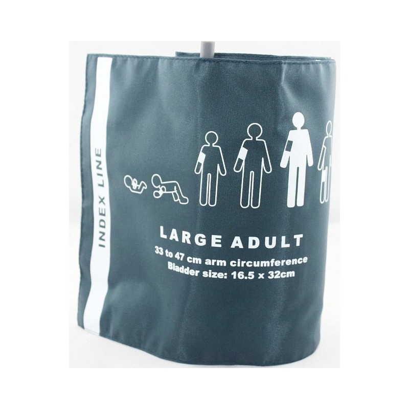 Återanvändbar manschett för överviktiga monitorer med kontakt