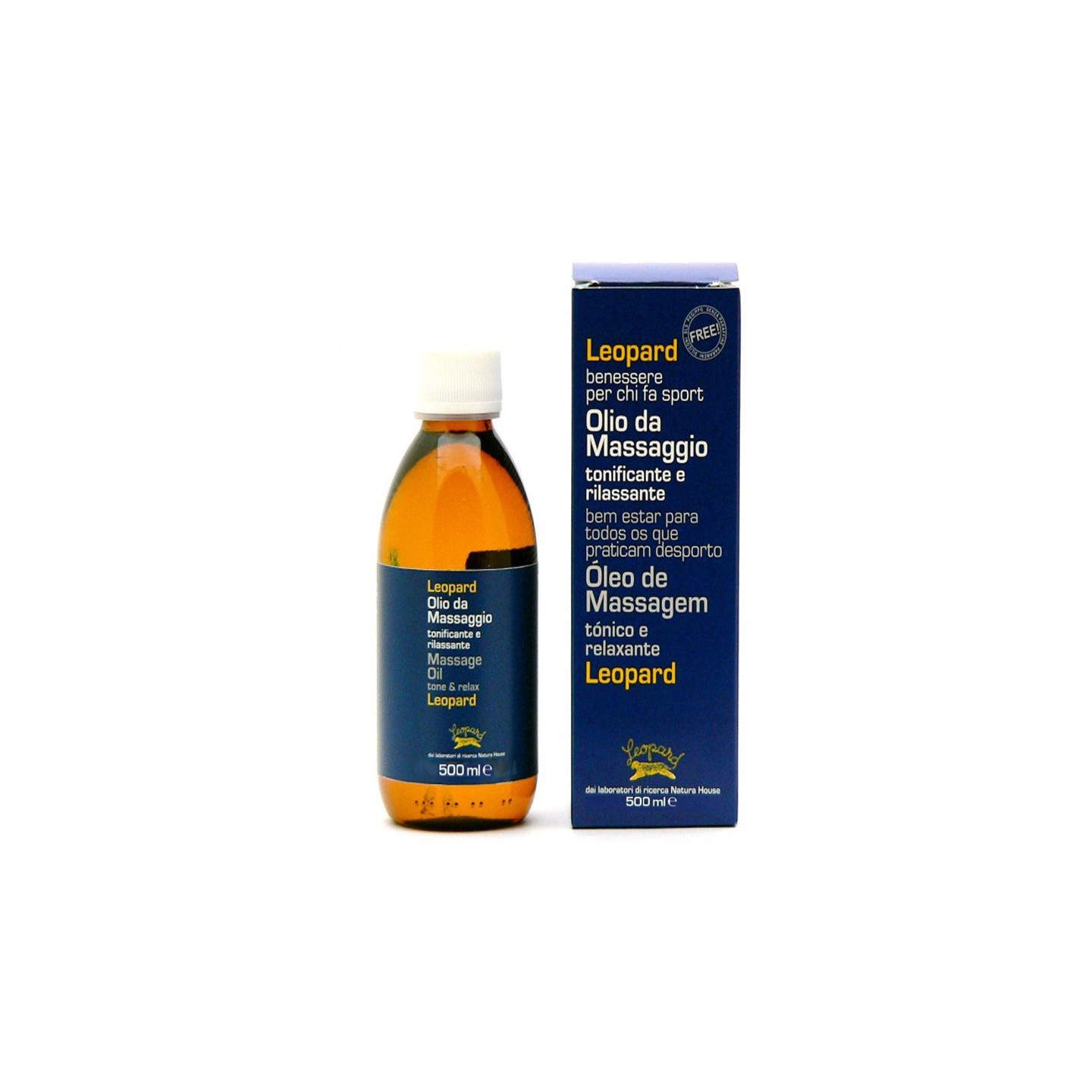 Leopard professionele massageolie 500 ml