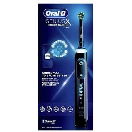 circulatie in de rij gaan staan kapperszaak Oral-B Genius X zwart (zonder reisetui) Elektrische tandenborstel