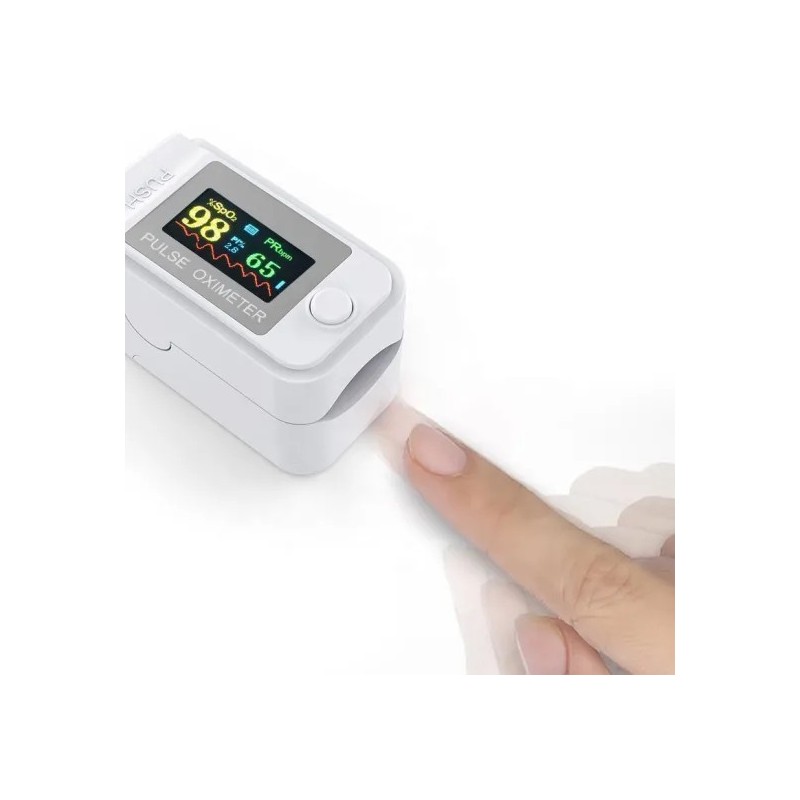 Oxymètre de pouls au doigt globus ym201 avec écran oled et indice de perfusion