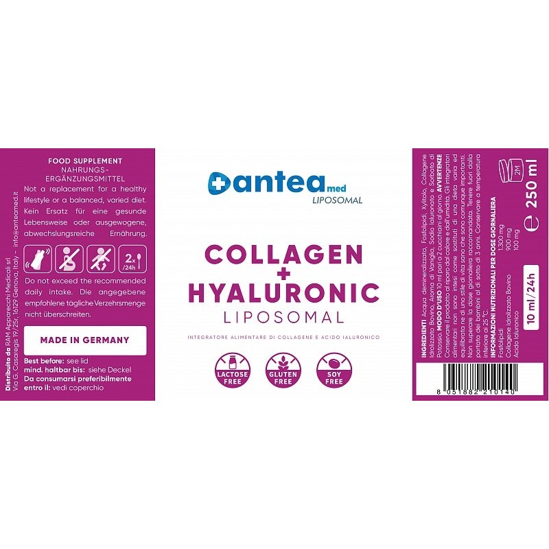 Anteamed liposomalni kolagen + hijaluronska kiselina s aromom vanilije 250ml
