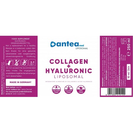 Anteamed liposomal collagen + hyaluronic vanília aromával 250ml