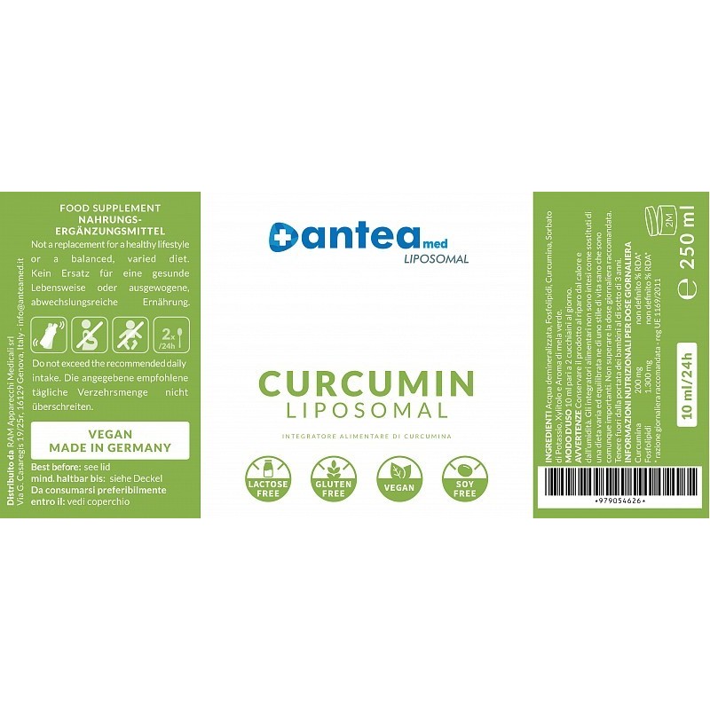 Anteamed liposomal curcumin 250ml - tekutý lipozomálny kurkumín