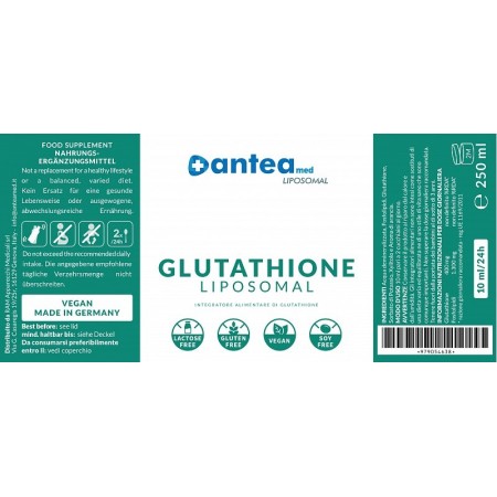 Anteamed liposomal glutathione 250ml - glutatión gsh liposomal líquido