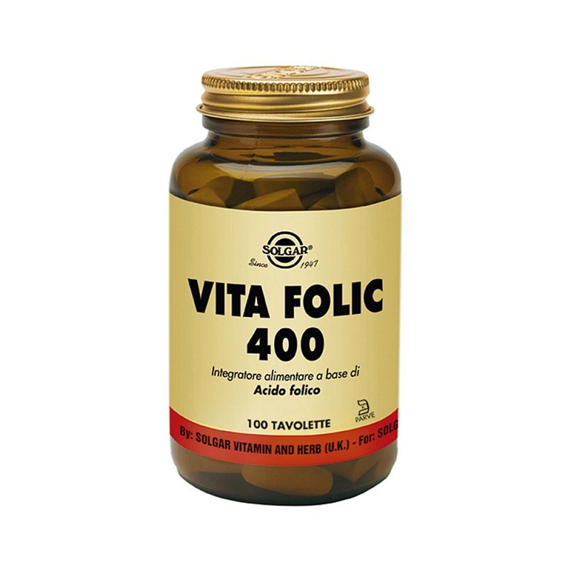 Solgar vita fólico 400 100 comprimidos