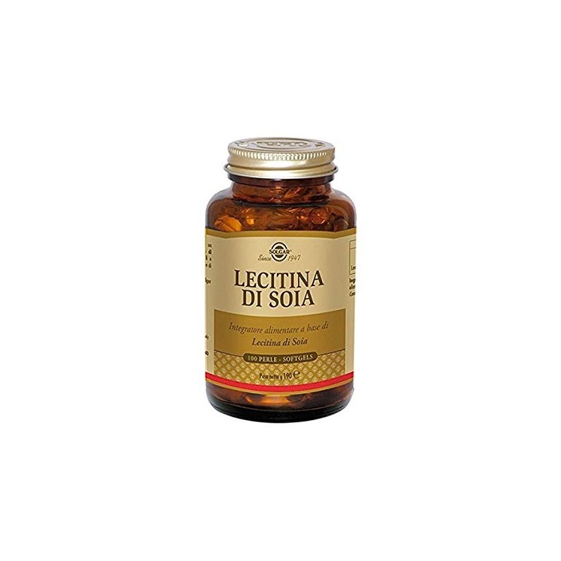 Solgar sojalecithine 100 parels softgels