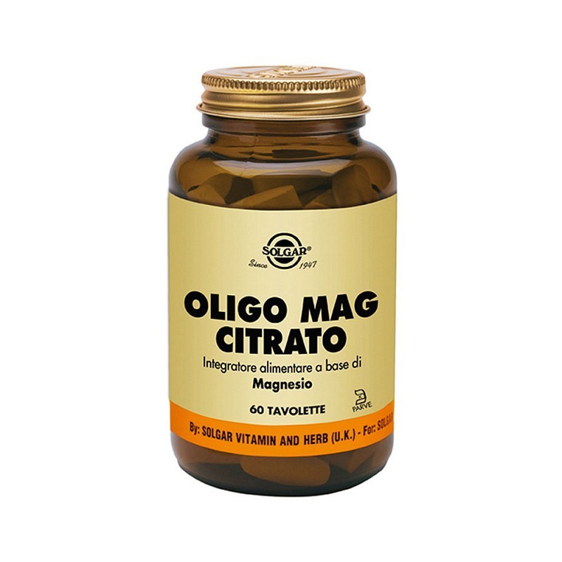Solgar oligo mag citrate 60 tablets