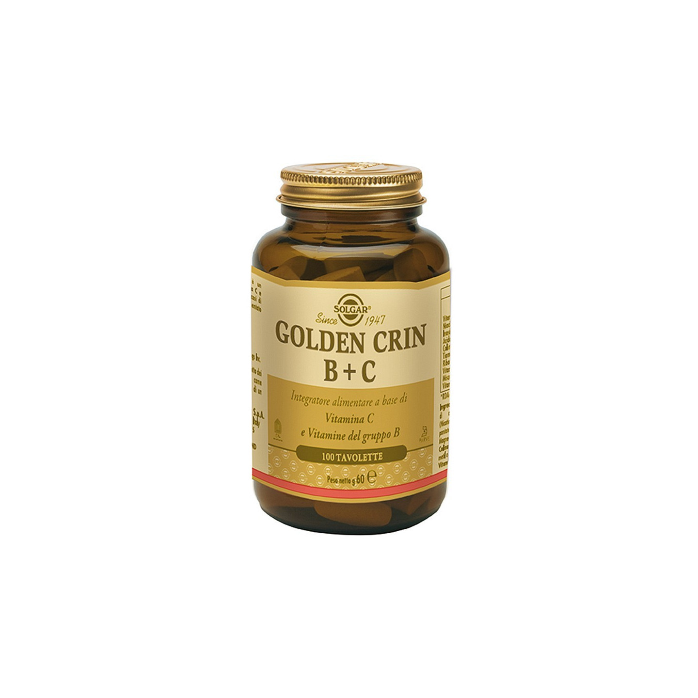 Solgar golden crin b+c 100 comprimidos