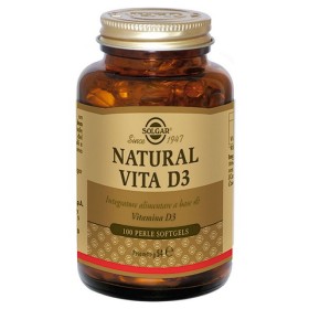 Solgar Natural Vita D3 100 softgels gyöngy