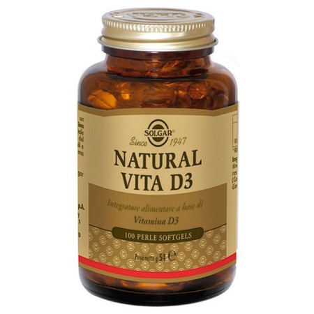 Solgar Natural Vita D3 100 softgel pearls