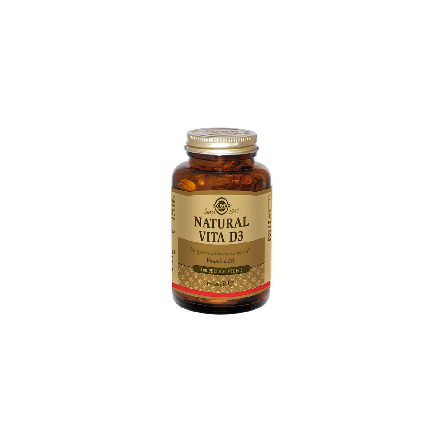 Solgar Natural Vita D3 100 mehkih gelov biserov