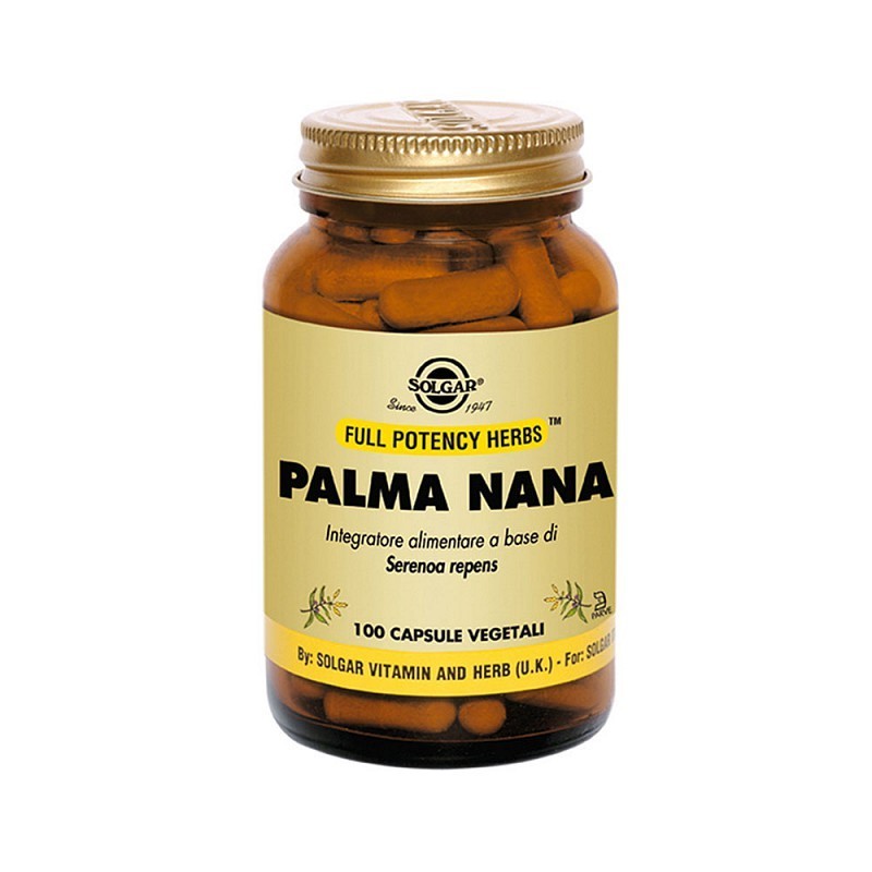 Solgar palma nana 100 cápsulas vegetais