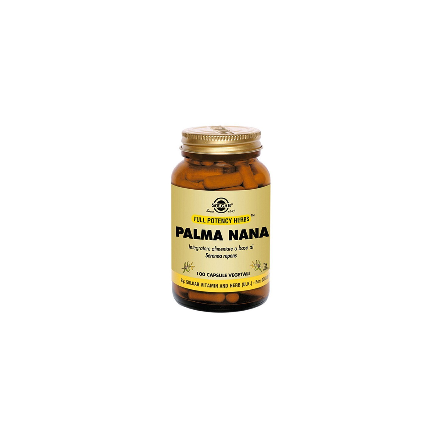 Solgar Palma Nana 100 vegetarische capsules
