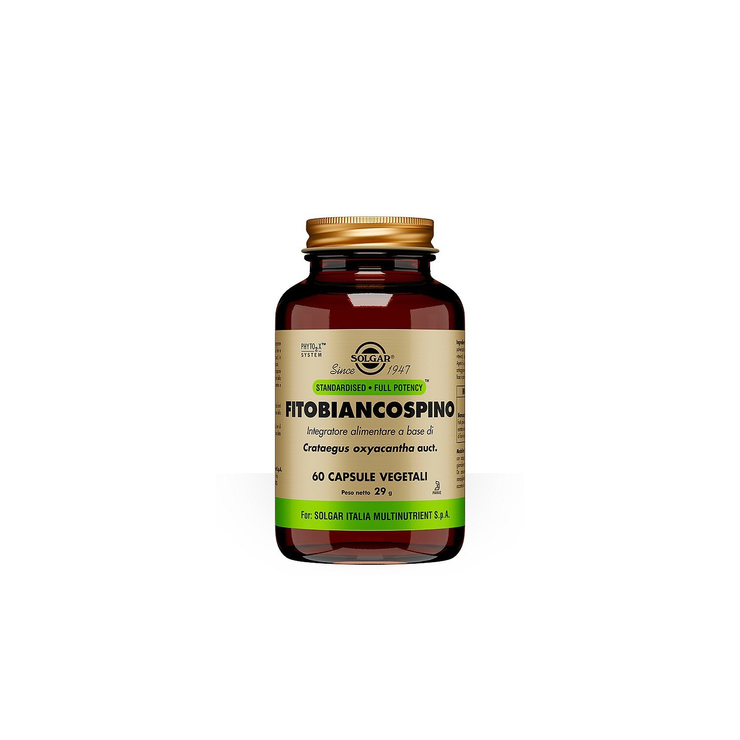 Solgar fitobiancospino 60 capsule vegetali