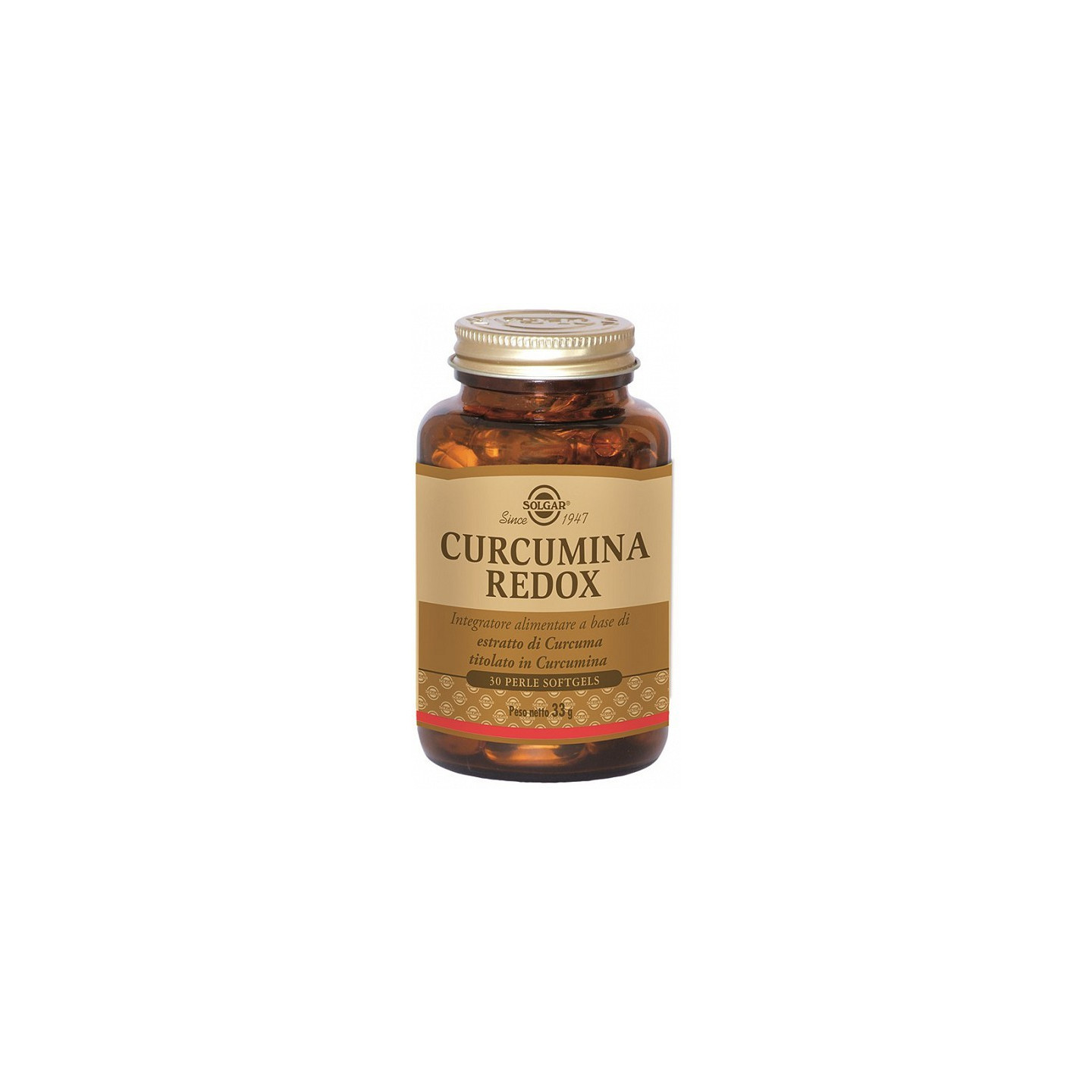 Solgar curcumine redox 30 perles gélules
