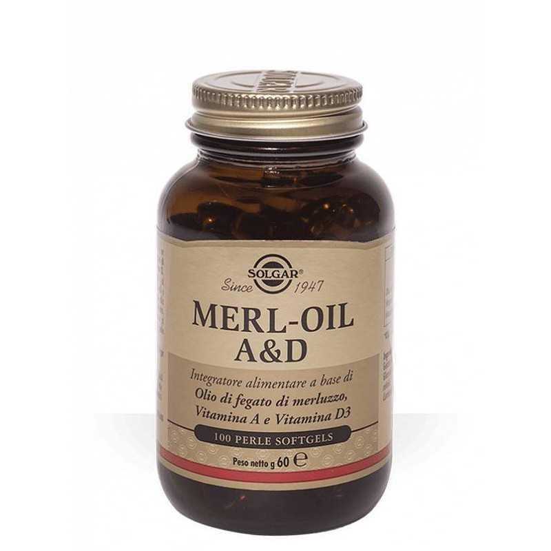 Solgar merl-oil a & d 100 softgelparels