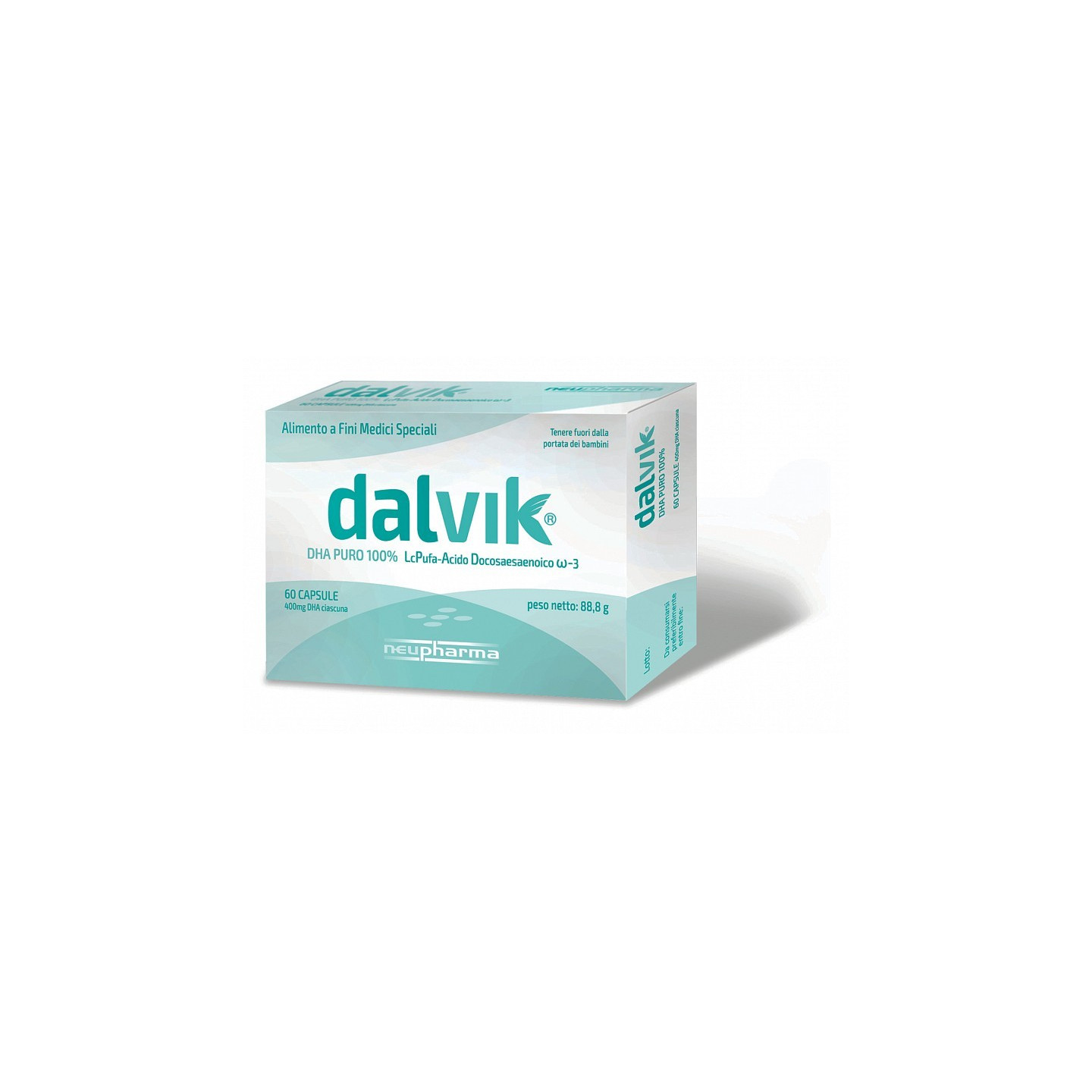 DALVIK - Neupharma Żywność specjalnego przeznaczenia medycznego - 60 kapsułek (czysty DHA)