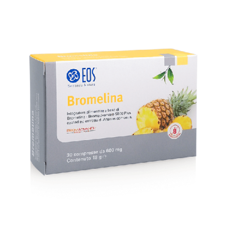 EOS Bromelaină 30 comprimate 600 mg (1250 GDU per tabletă)